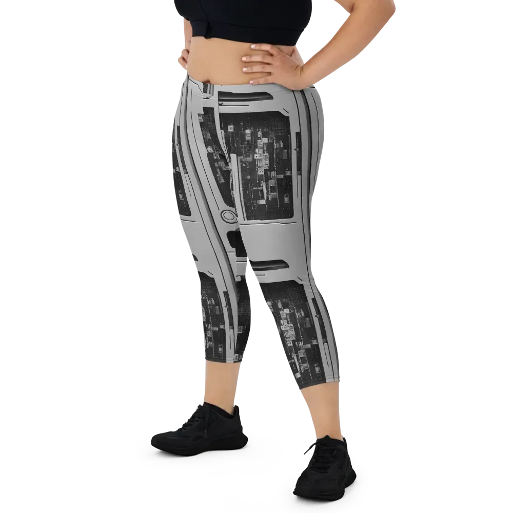 Concrete Harmony on Capri Leggings — Front