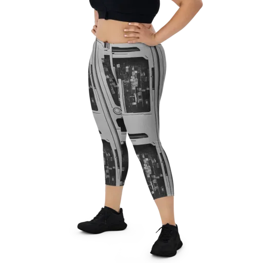 Concrete Harmony on a Capri Leggings