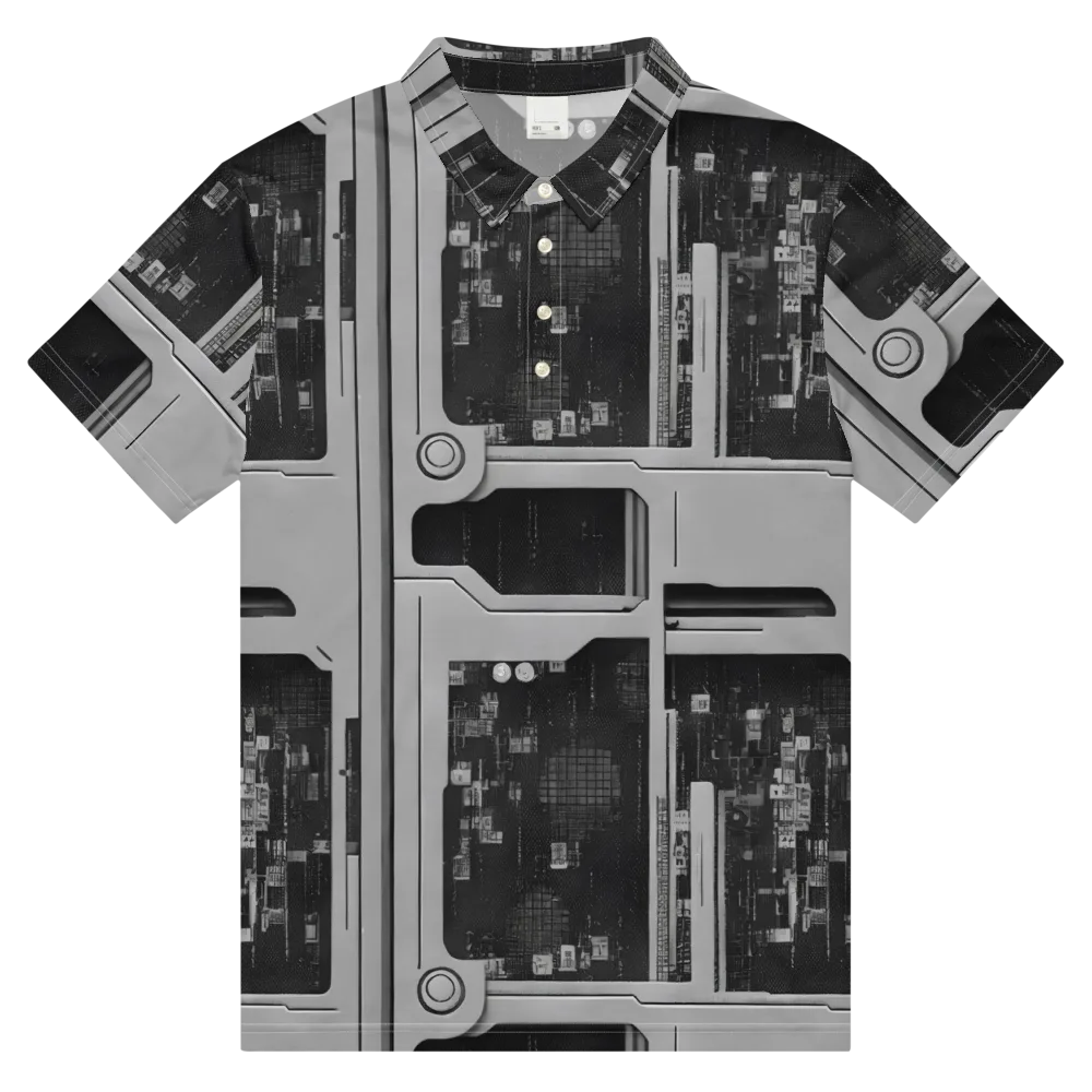 Concrete Harmony on Men's Slim Fit Polo Shirt — Front