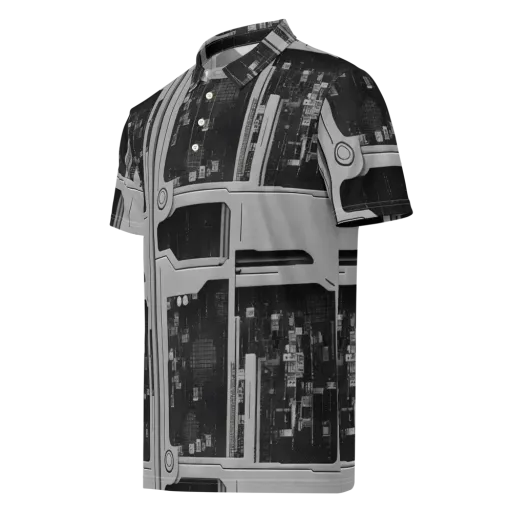 Concrete Harmony on a Men's Slim Fit Polo Shirt