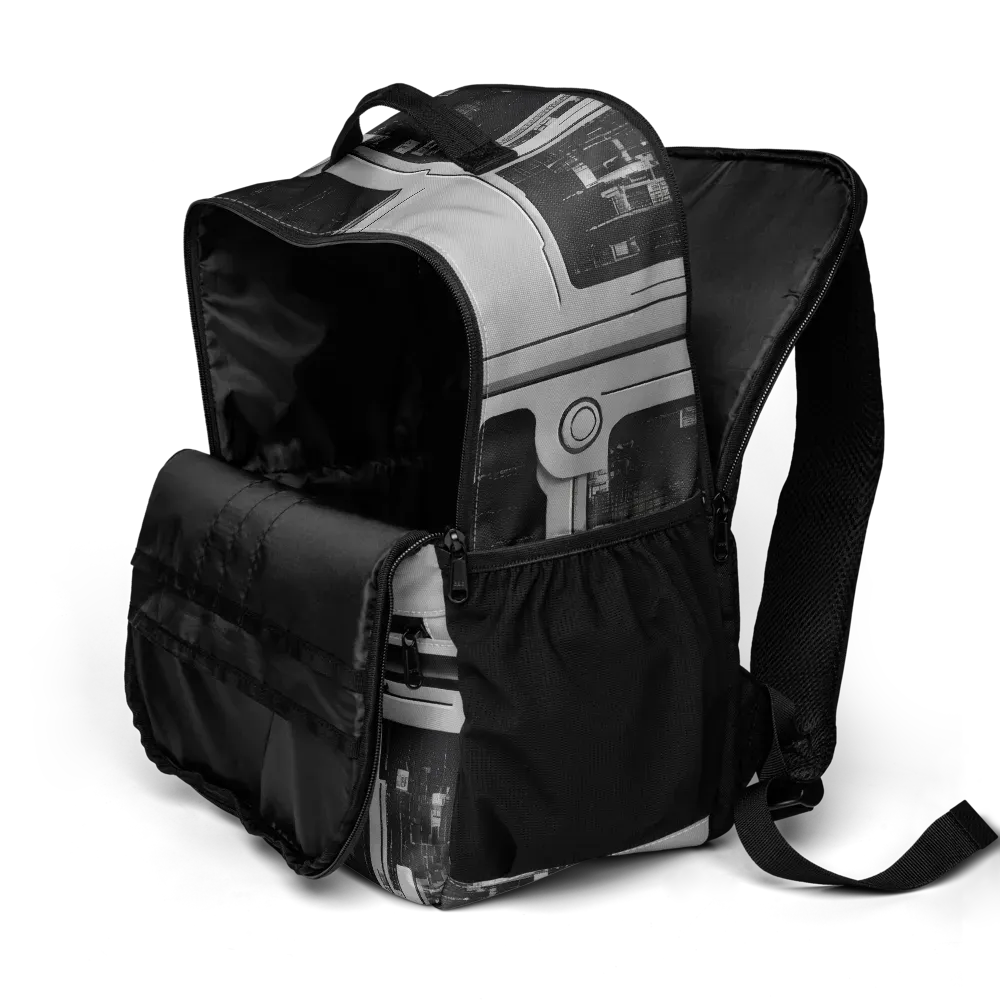 Concrete Harmony on Utility Backpack — Product details 2