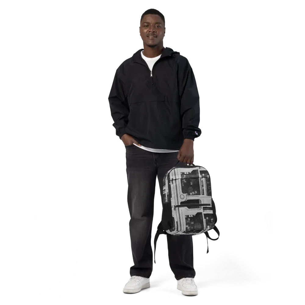 Concrete Harmony on Utility Backpack — Front