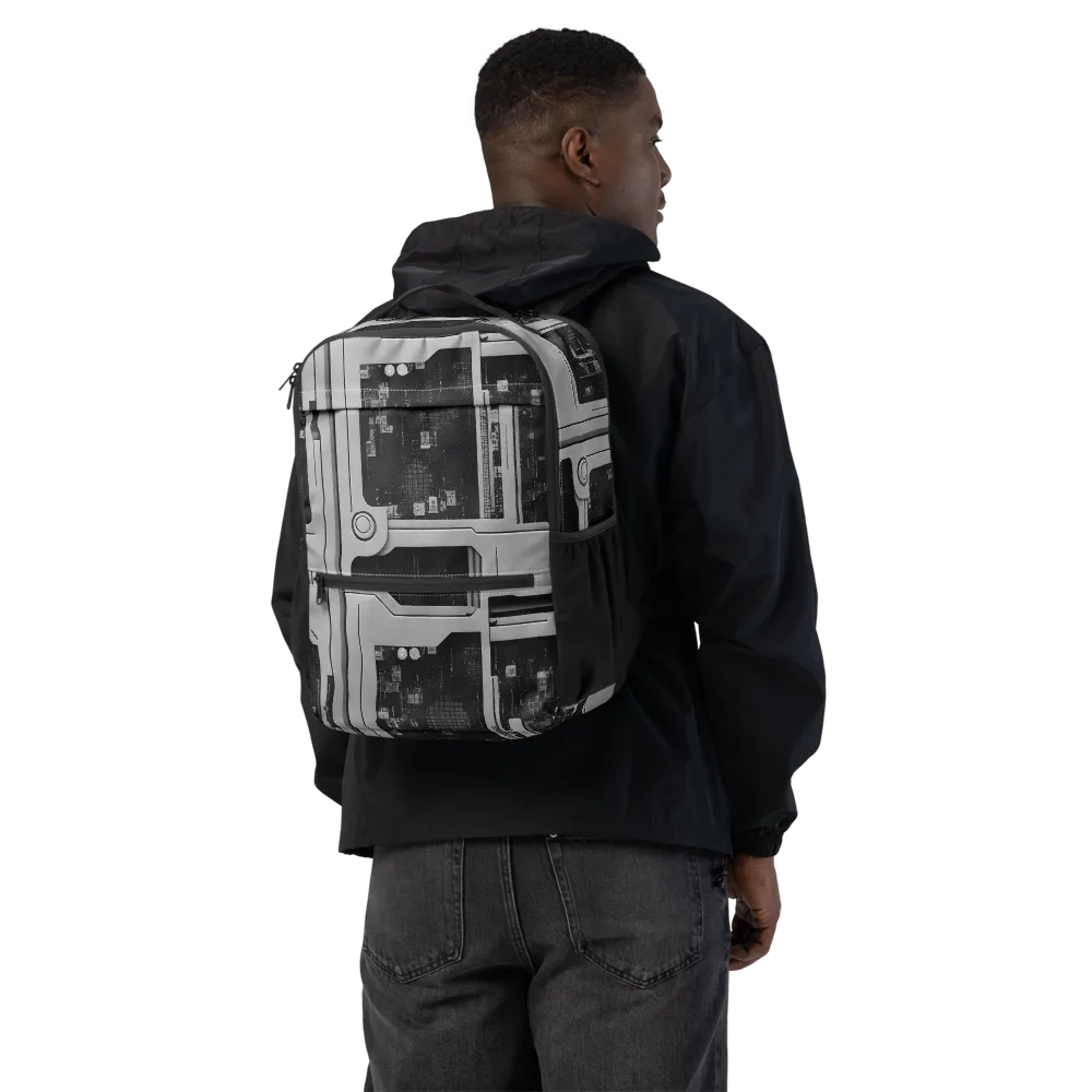 Concrete Harmony on Utility Backpack — Back