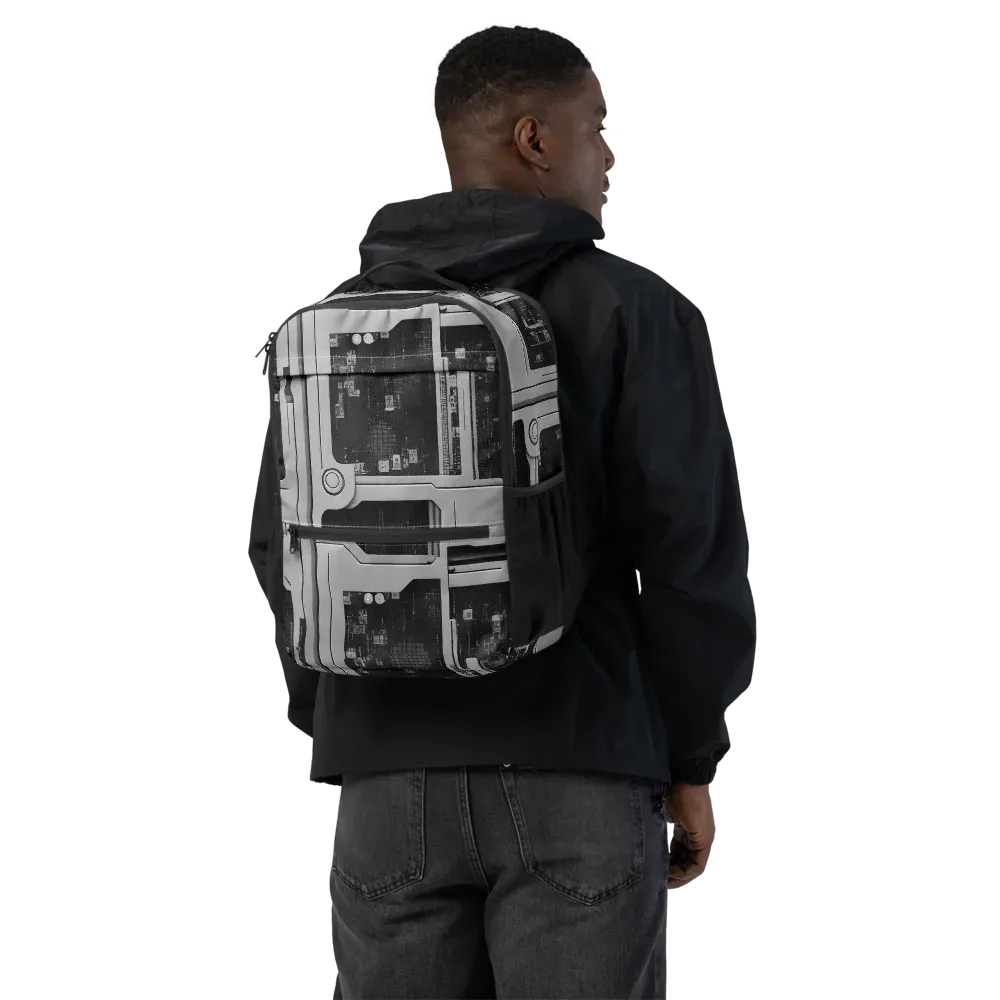 Concrete Harmony on Utility Backpack — Back