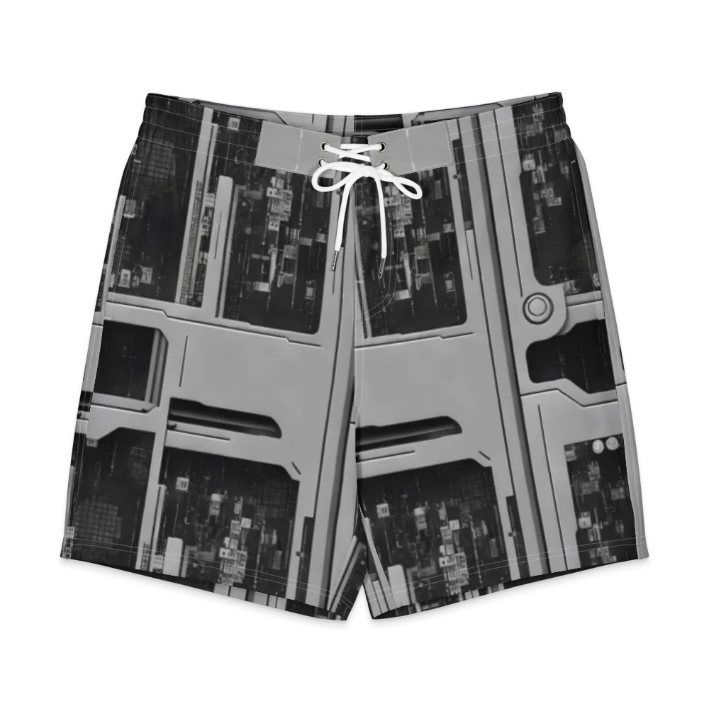 Concrete Harmony on Men's Board Shorts — Front