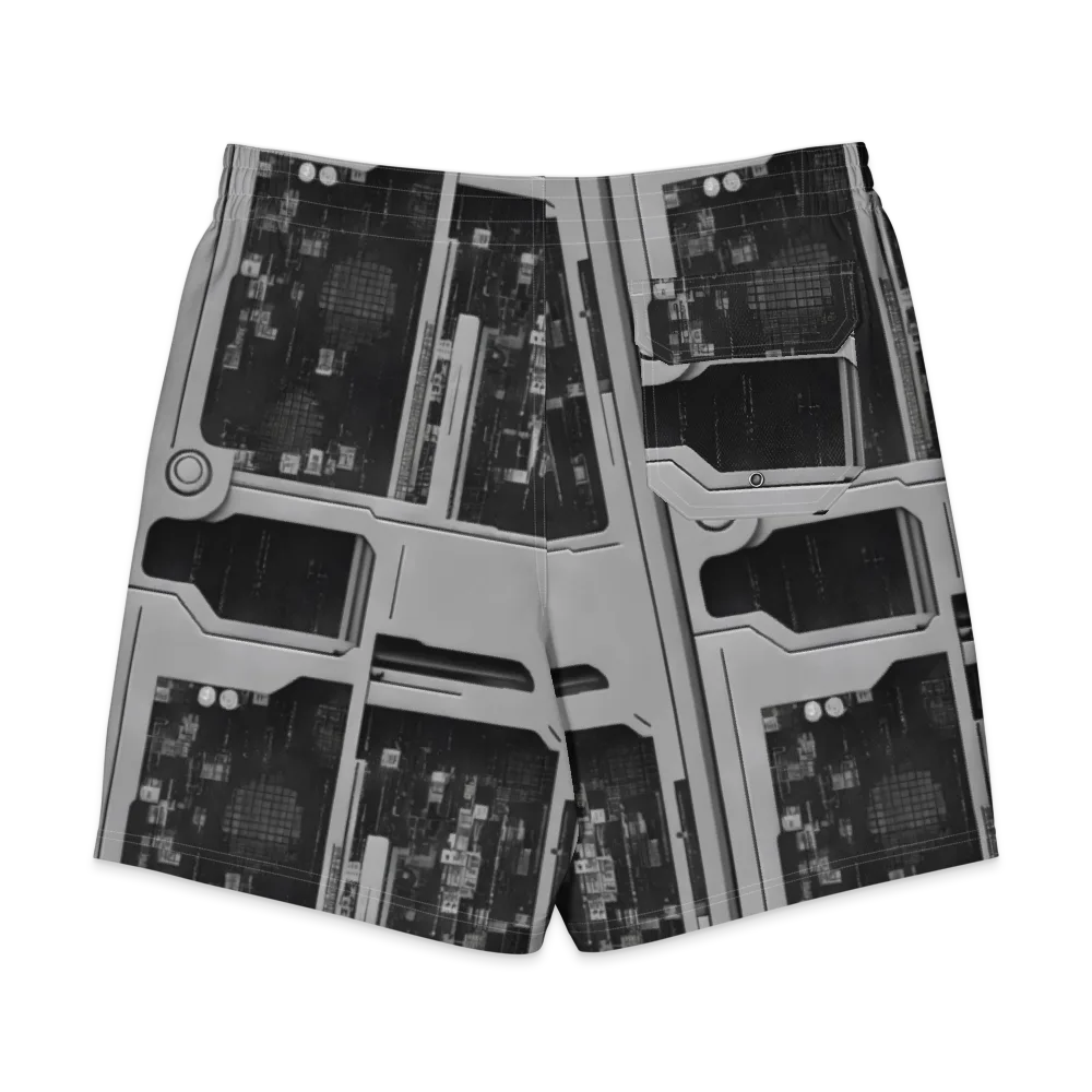 Concrete Harmony on Men's Board Shorts — Back