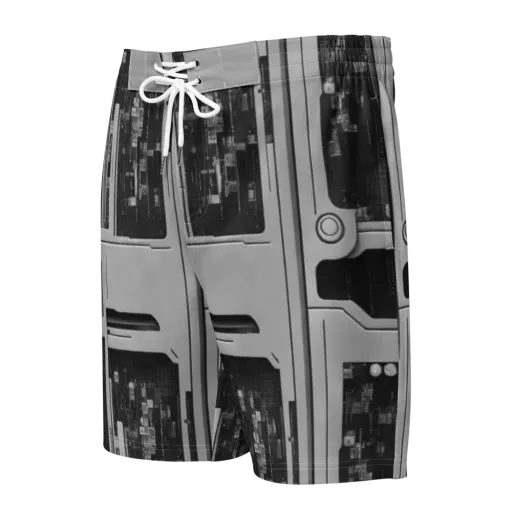 Concrete Harmony on a Men's Board Shorts