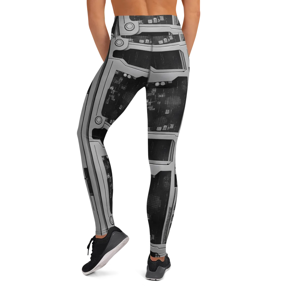 Concrete Harmony on Yoga Leggings — Back