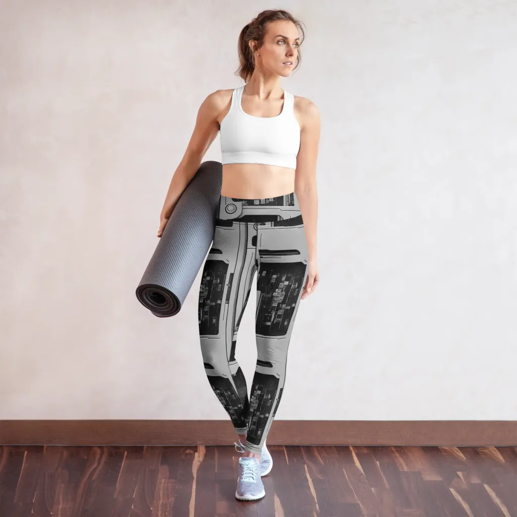 Concrete Harmony on Yoga Leggings — Front