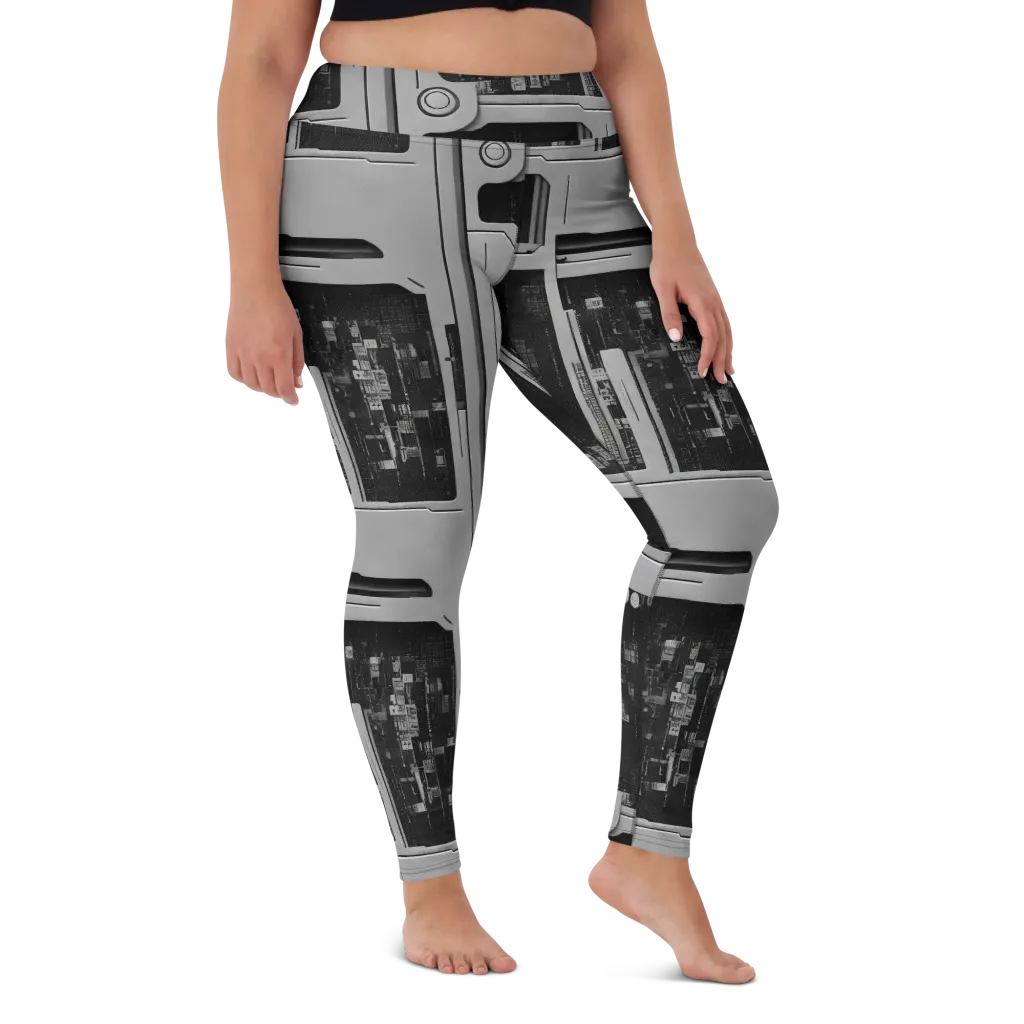 Concrete Harmony on Yoga Leggings — Front
