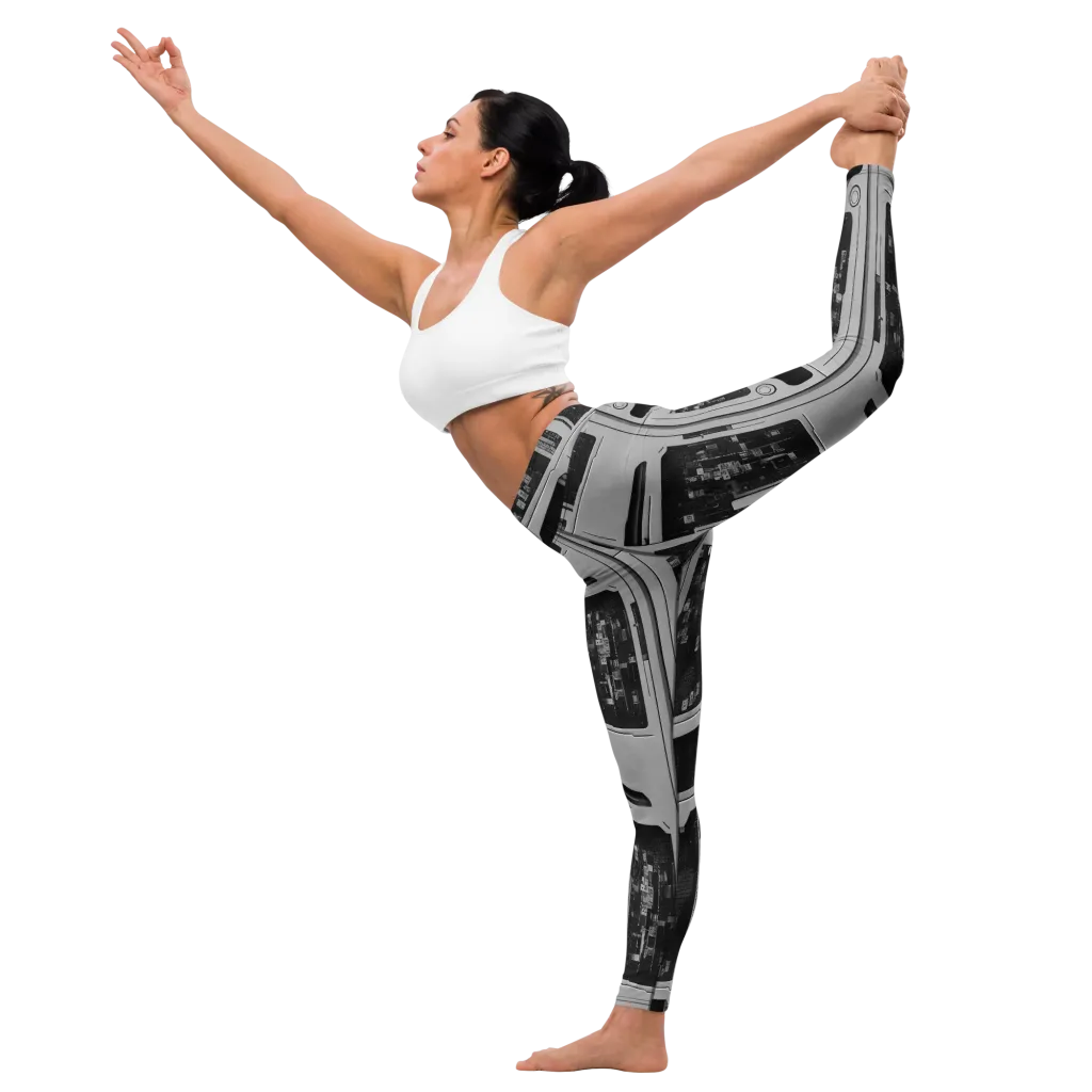 Concrete Harmony on Yoga Leggings — Left