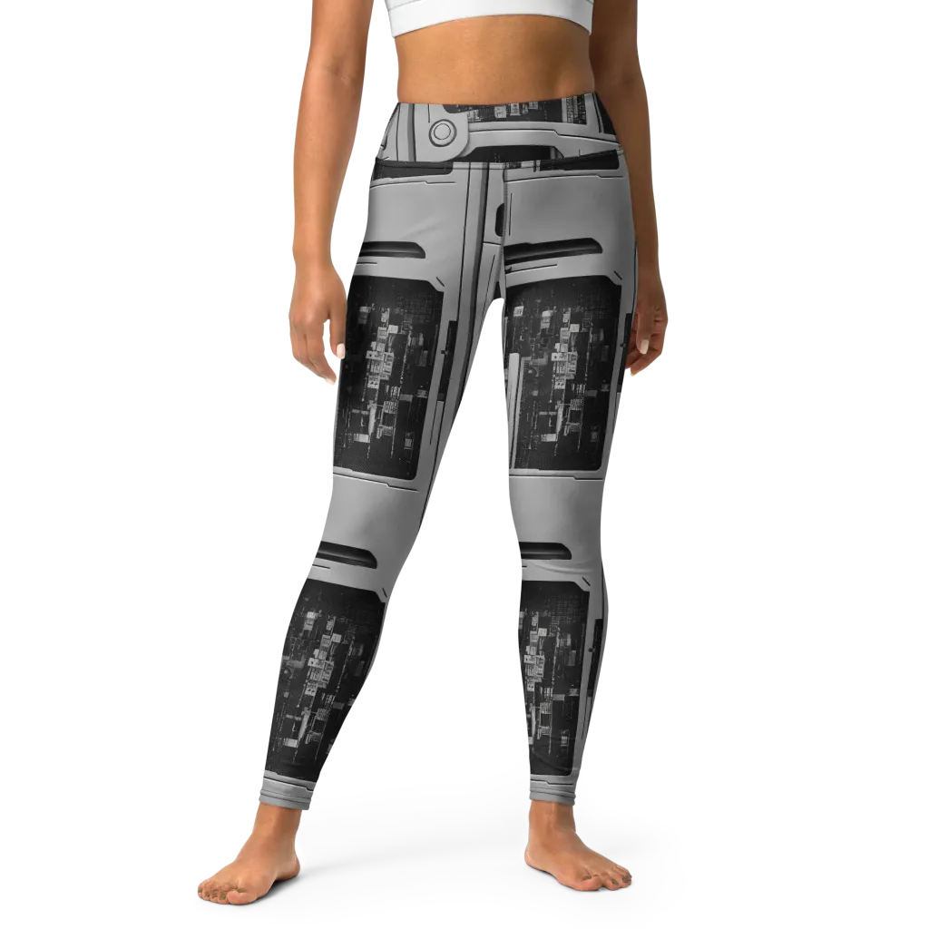 Concrete Harmony on Yoga Leggings — Front