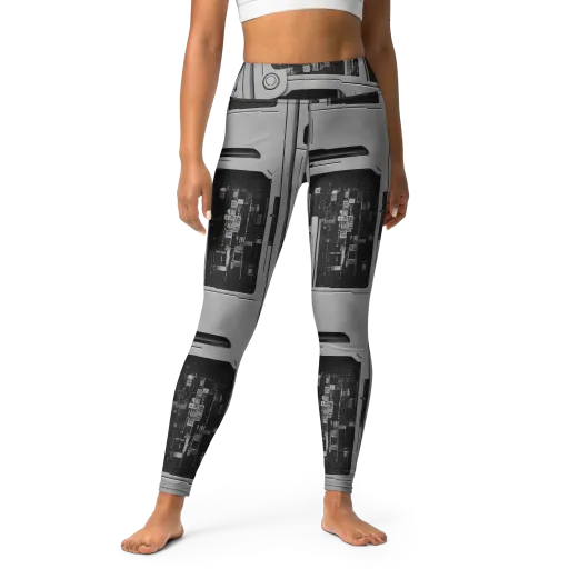 Concrete Harmony on a Yoga Leggings