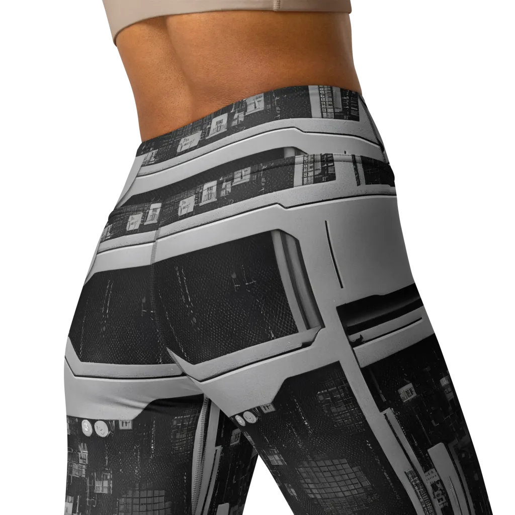 Concrete Harmony on Yoga Leggings — Back