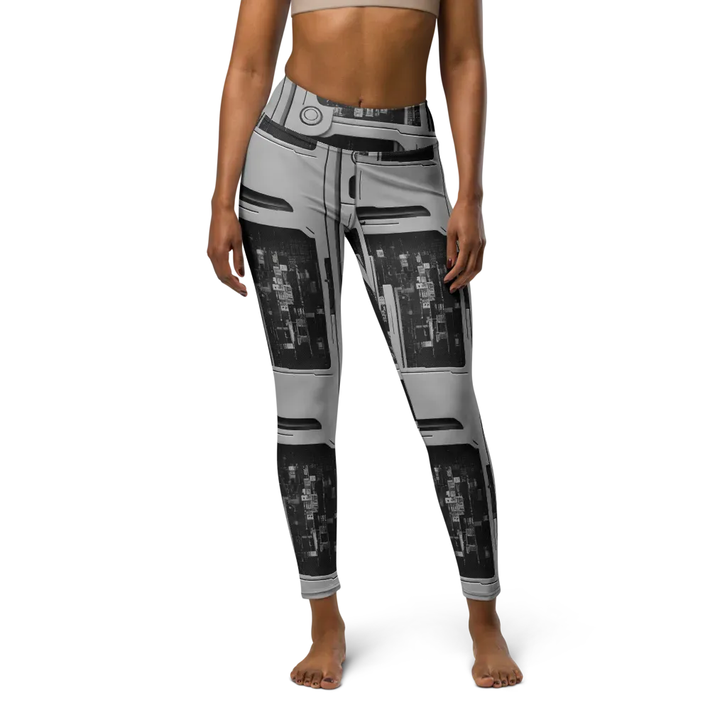 Concrete Harmony on Yoga Leggings — Front