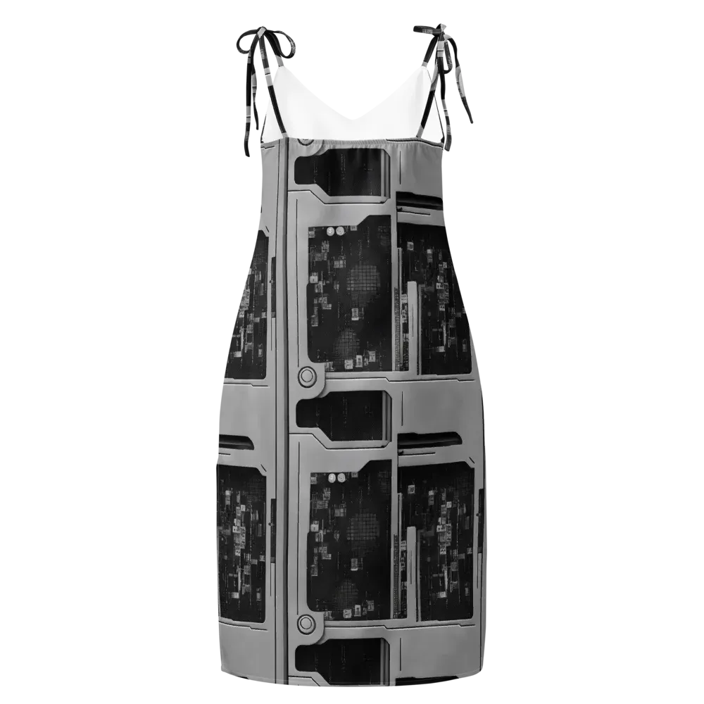 Concrete Harmony on Slip Dress — Back
