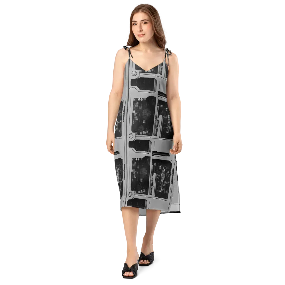 Concrete Harmony on Slip Dress — Front
