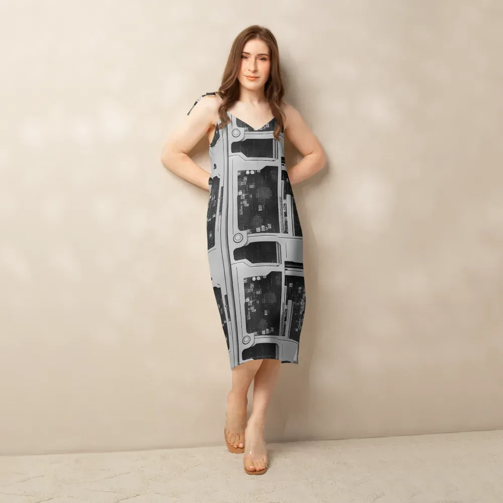 Concrete Harmony on Slip Dress — Front