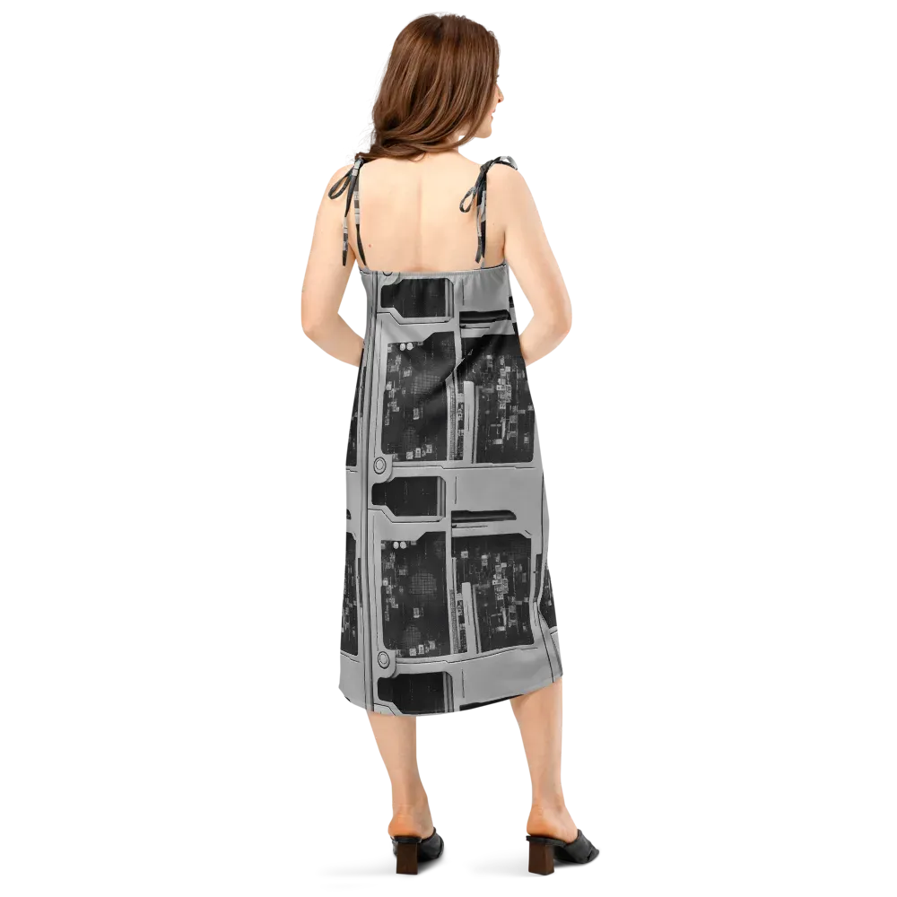 Concrete Harmony on Slip Dress — Back