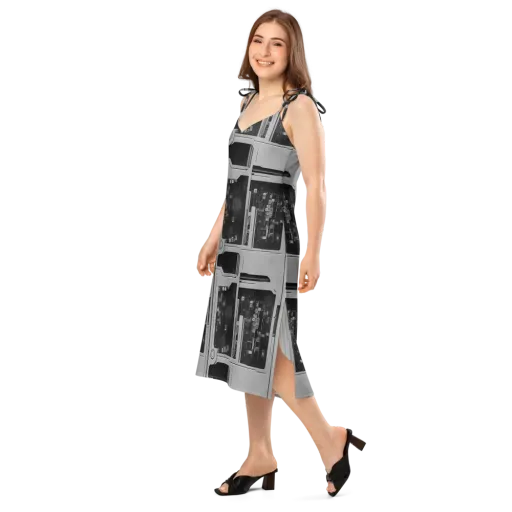 Concrete Harmony on a Slip Dress