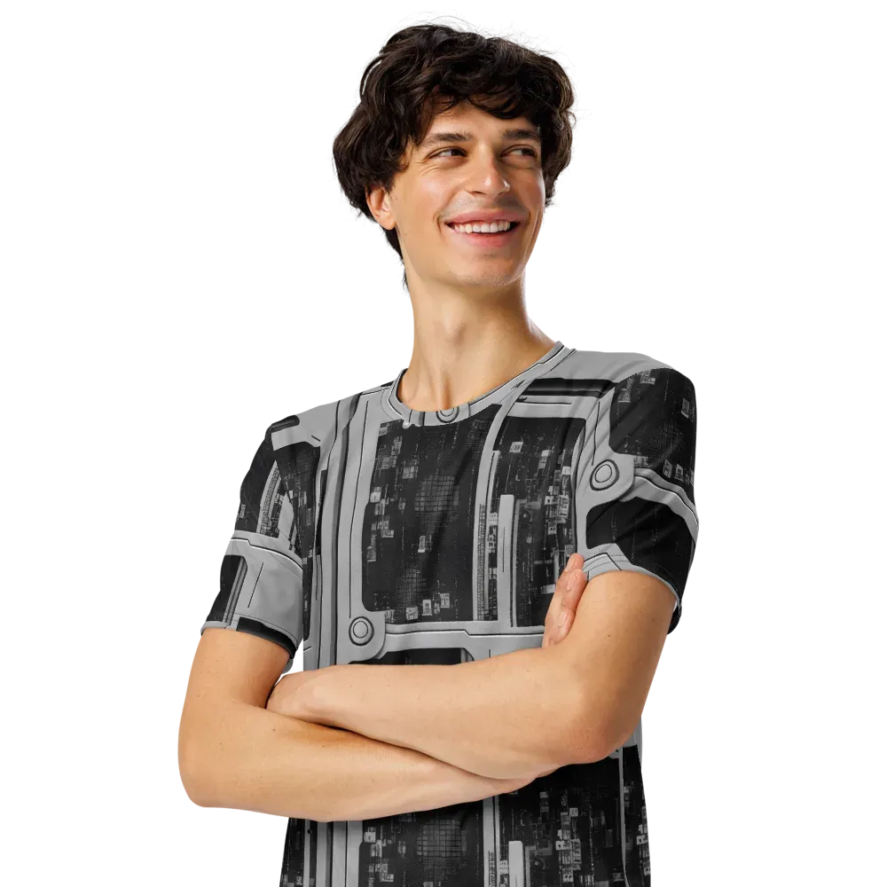 Concrete Harmony on Men's Crew Neck T-Shirt — Left Front