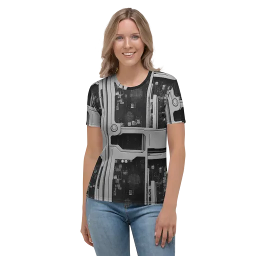 Concrete Harmony on a Women's Crew Neck T-Shirt