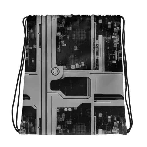 Concrete Harmony on a Drawstring Bag