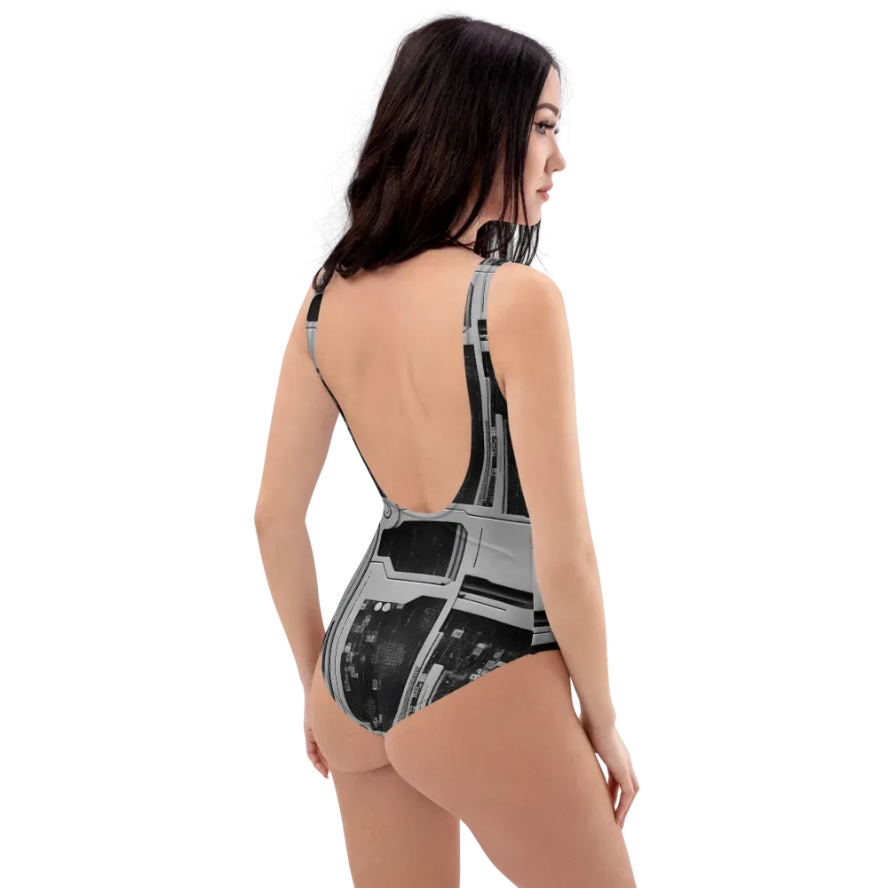 Concrete Harmony on One-Piece Swimsuit — Right Back