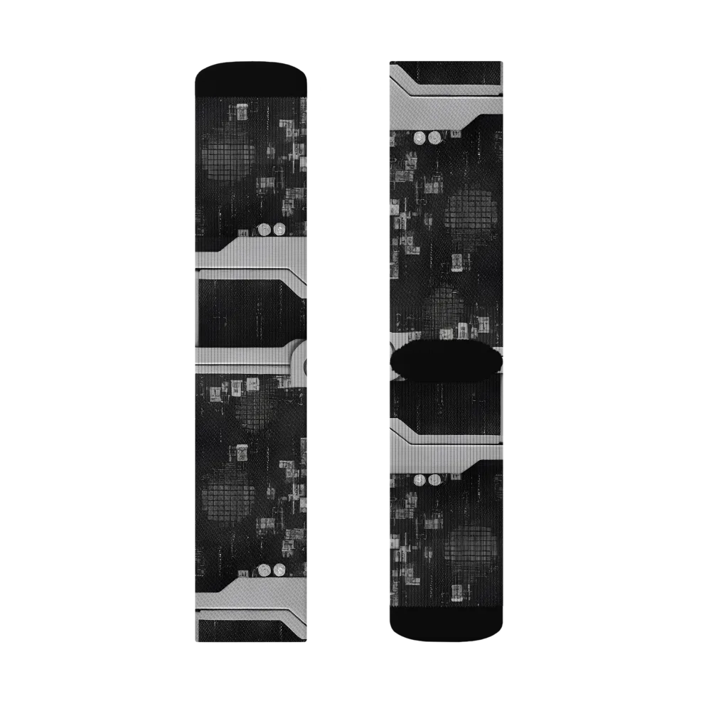 Concrete Harmony on Socks — Left Sock