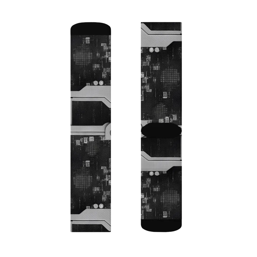 Concrete Harmony on Socks — Right Sock
