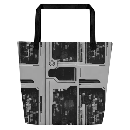 Concrete Harmony on a Large Tote Bag W/ Pocket