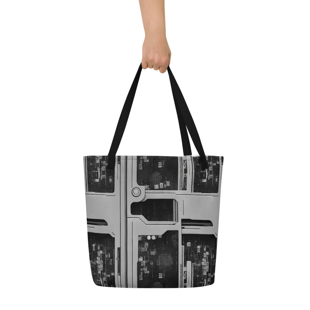 Concrete Harmony on Large Tote Bag W/ Pocket — Front