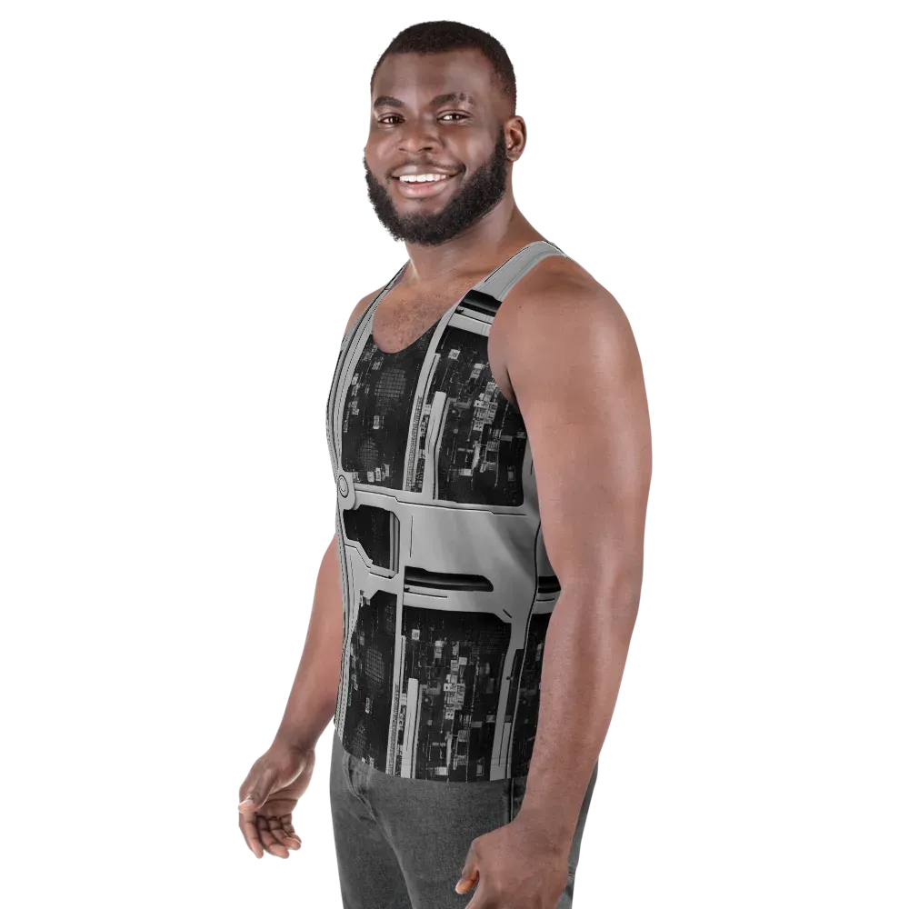 Concrete Harmony on Men's Tank Top — Left Front