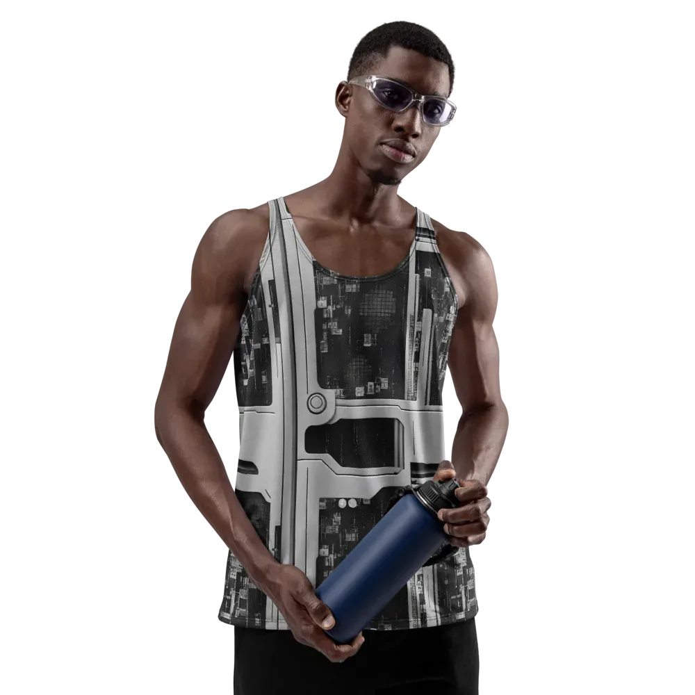 Concrete Harmony on Men's Tank Top — Front