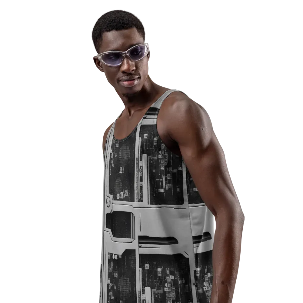 Concrete Harmony on Men's Tank Top — Left