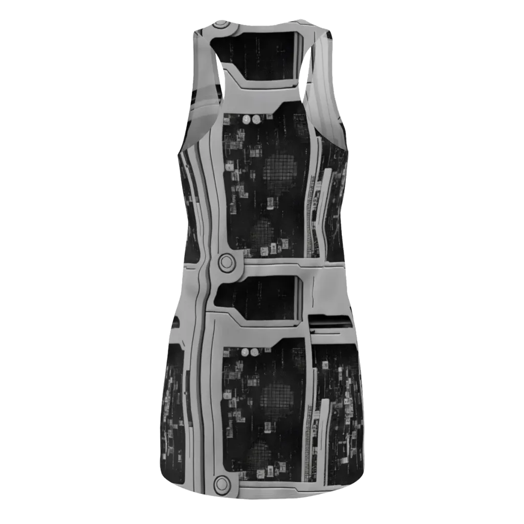 Concrete Harmony on Racerback Dress — Back