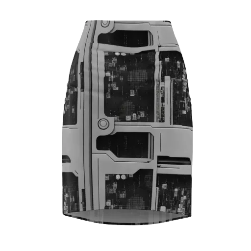 Concrete Harmony on a Pencil Skirt