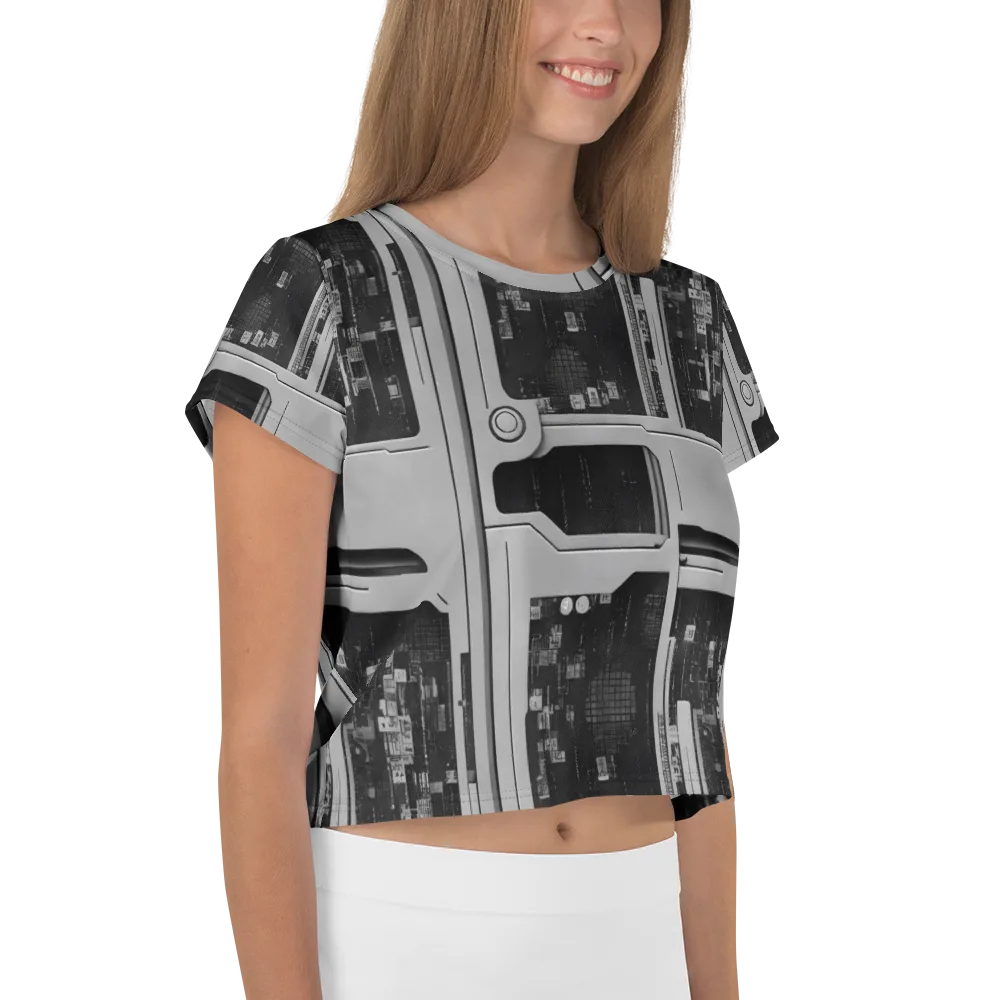 Concrete Harmony on Crop Tee — Right