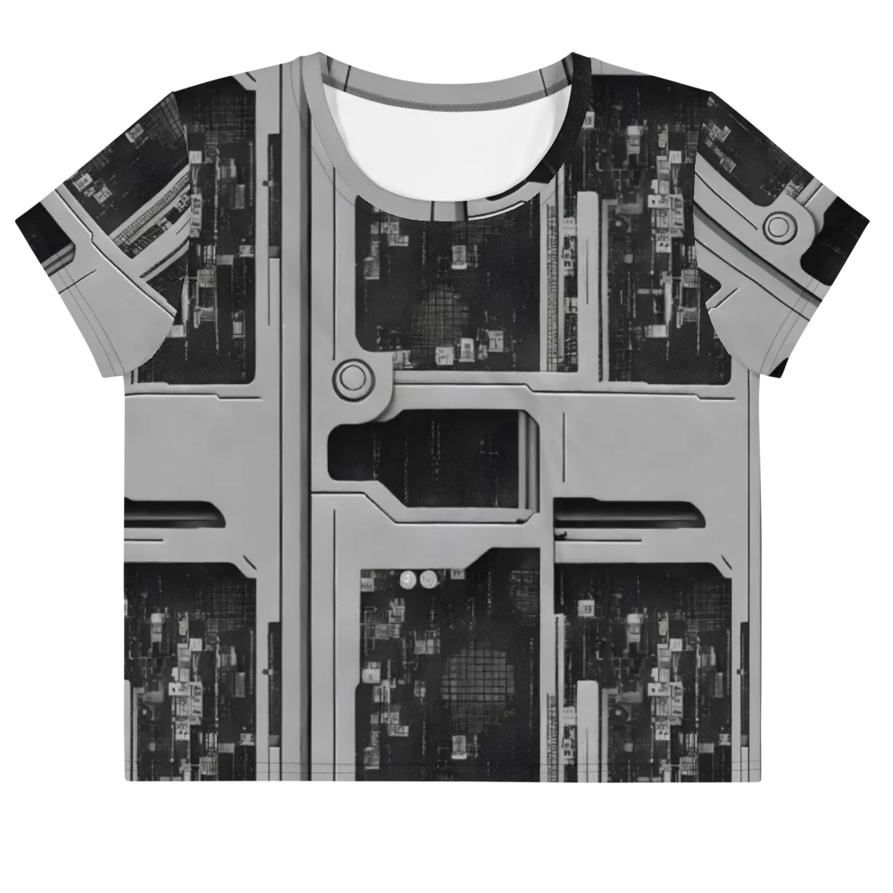 Concrete Harmony on Crop Tee — Front