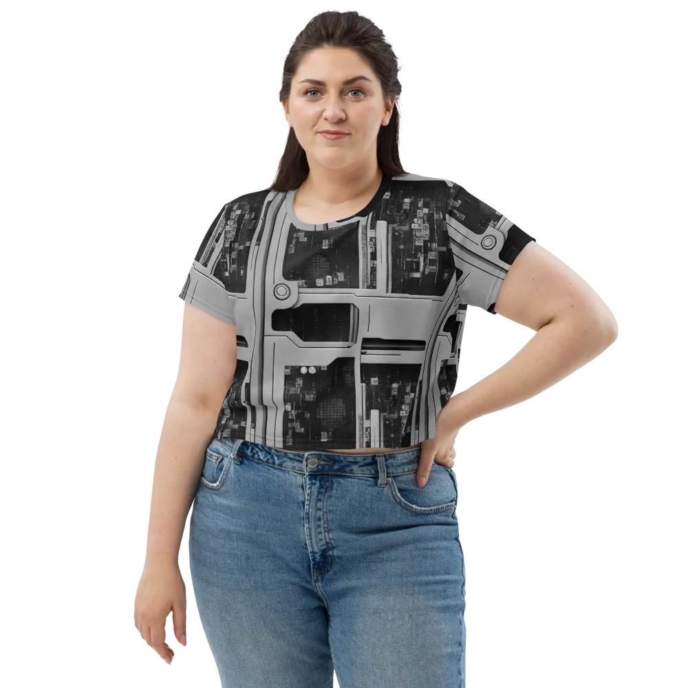 Concrete Harmony on Crop Tee — Front