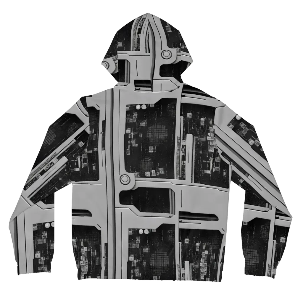 Concrete Harmony on Women's Full-Zip Hoodie — Back