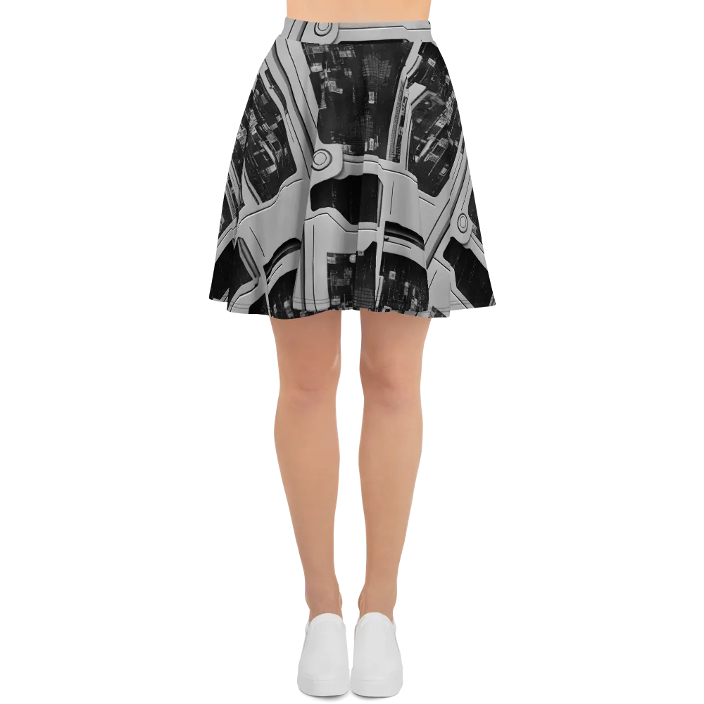 Concrete Harmony on Skater Skirt — Front