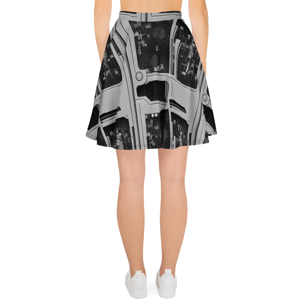 Concrete Harmony on Skater Skirt — Back