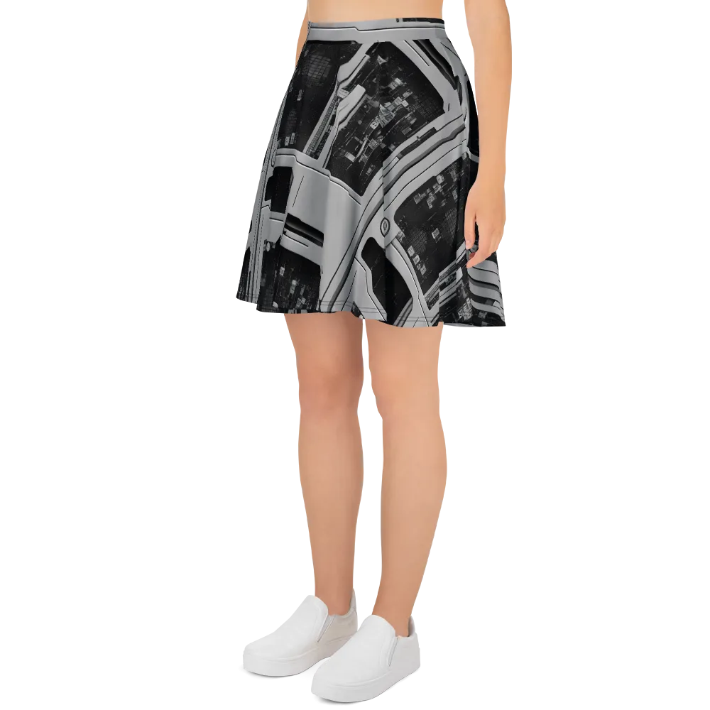 Concrete Harmony on Skater Skirt — Left