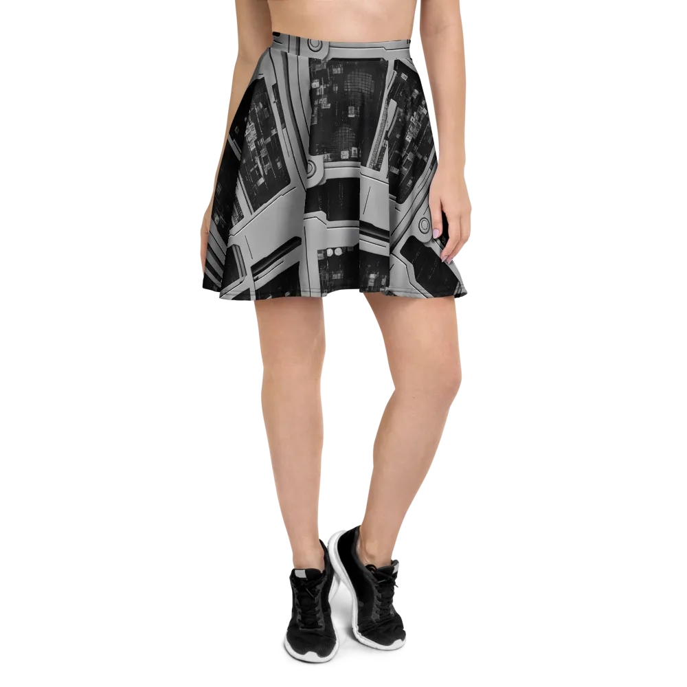 Concrete Harmony on Skater Skirt — Front
