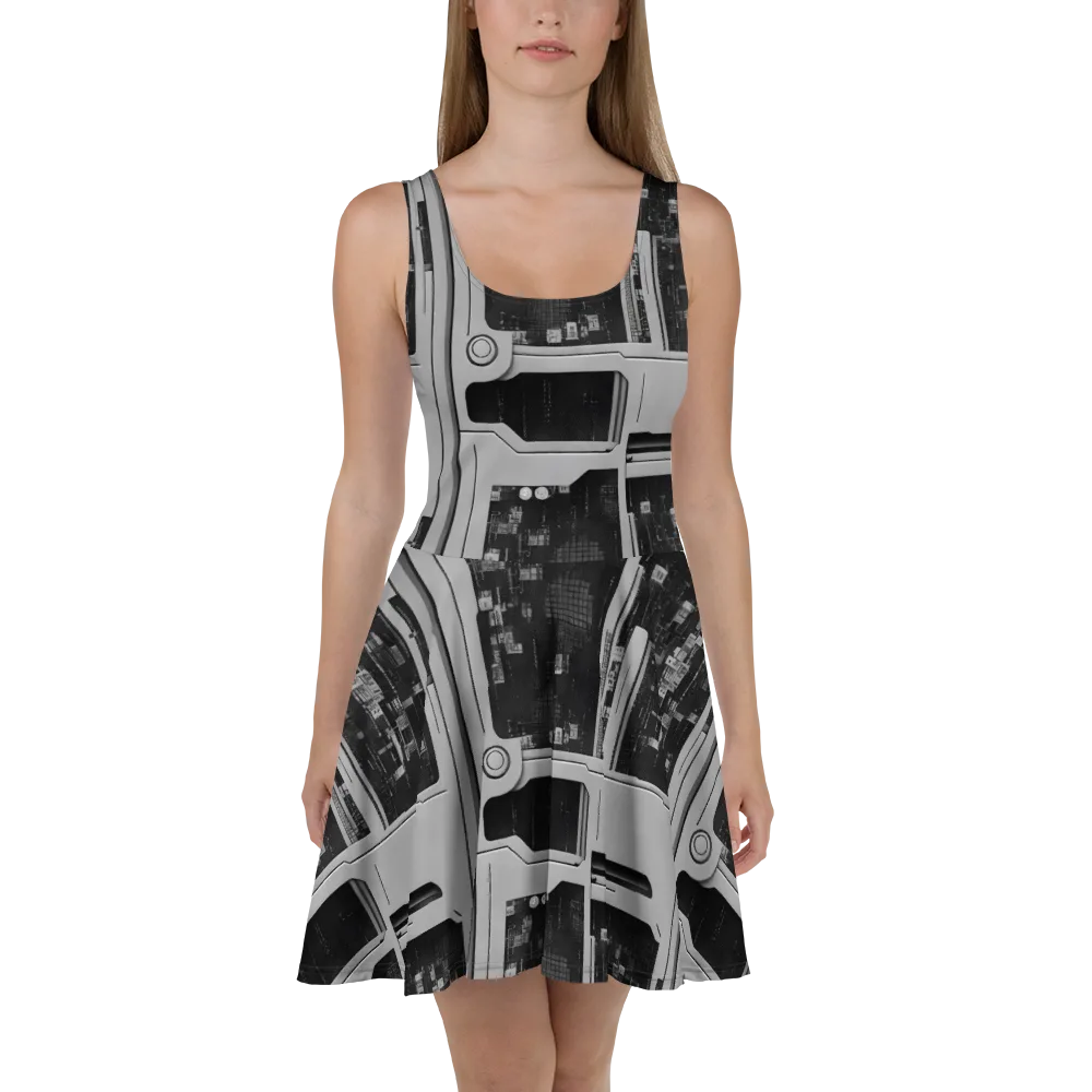 Concrete Harmony on Skater Dress — Front