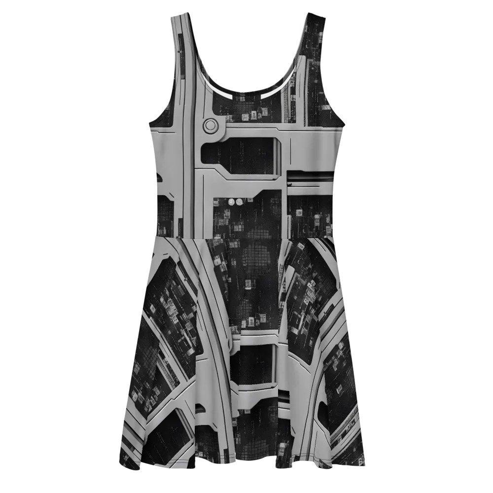 Concrete Harmony on Skater Dress — Front