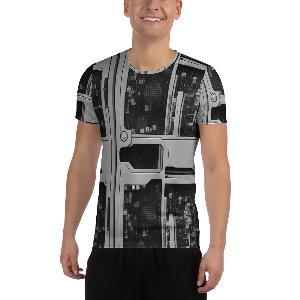 Concrete Harmony on Men's Athletic T-Shirt — Front