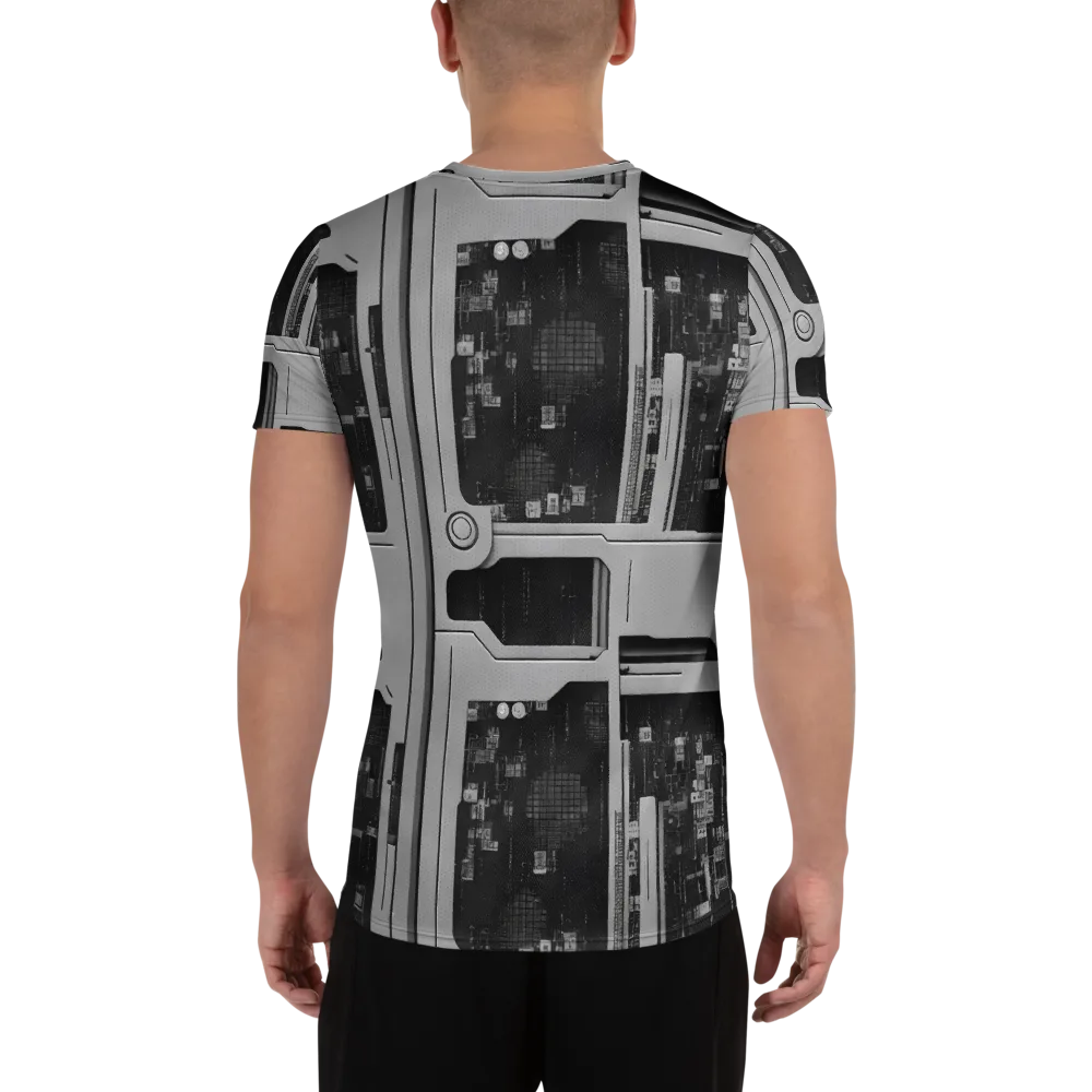 Concrete Harmony on Men's Athletic T-Shirt — Back