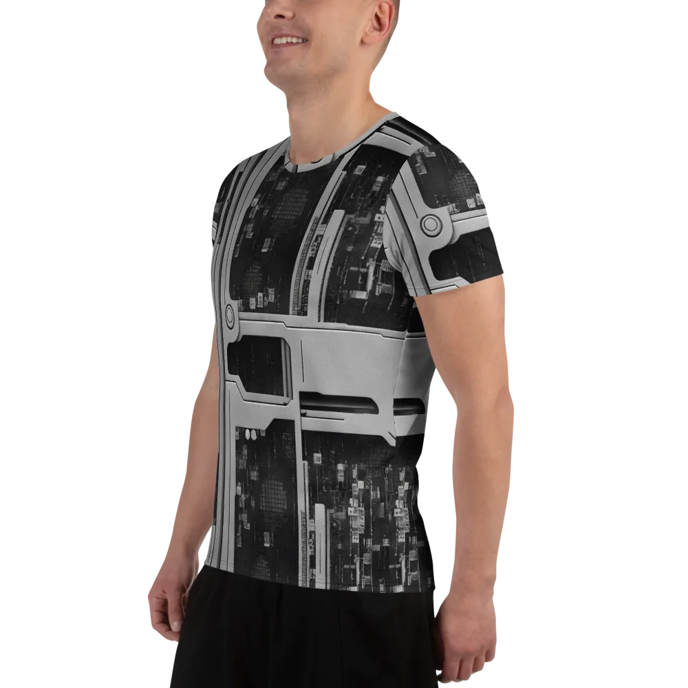 Concrete Harmony on Men's Athletic T-Shirt — Left